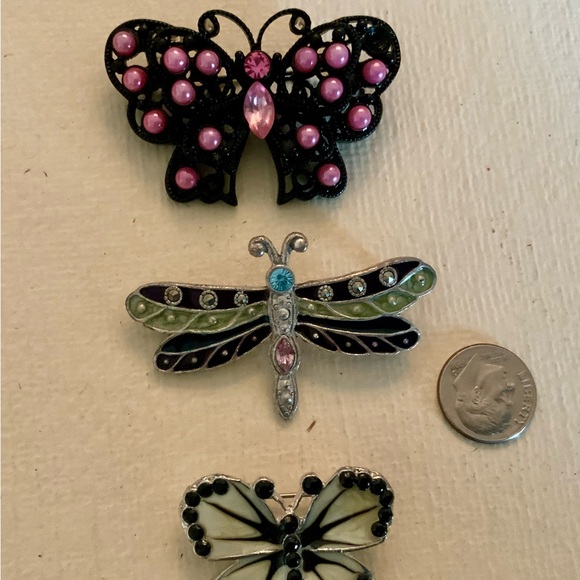 3 vintage 1980’s enamel brooches - Picture 3 of 11